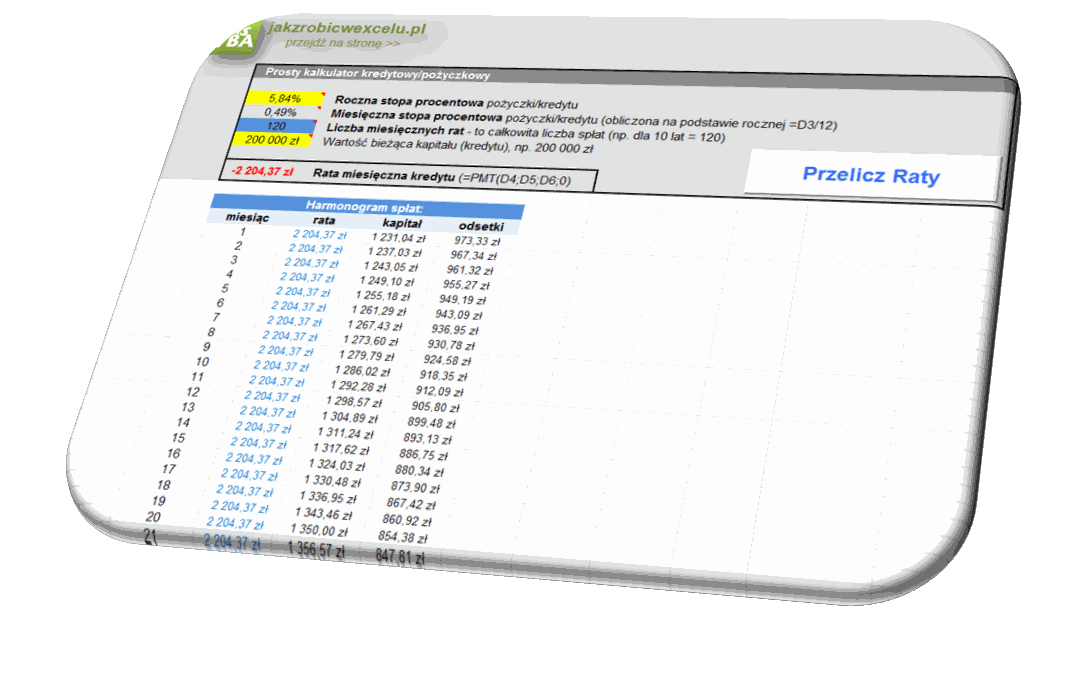 How to make Mortgage Calculator in Excel?